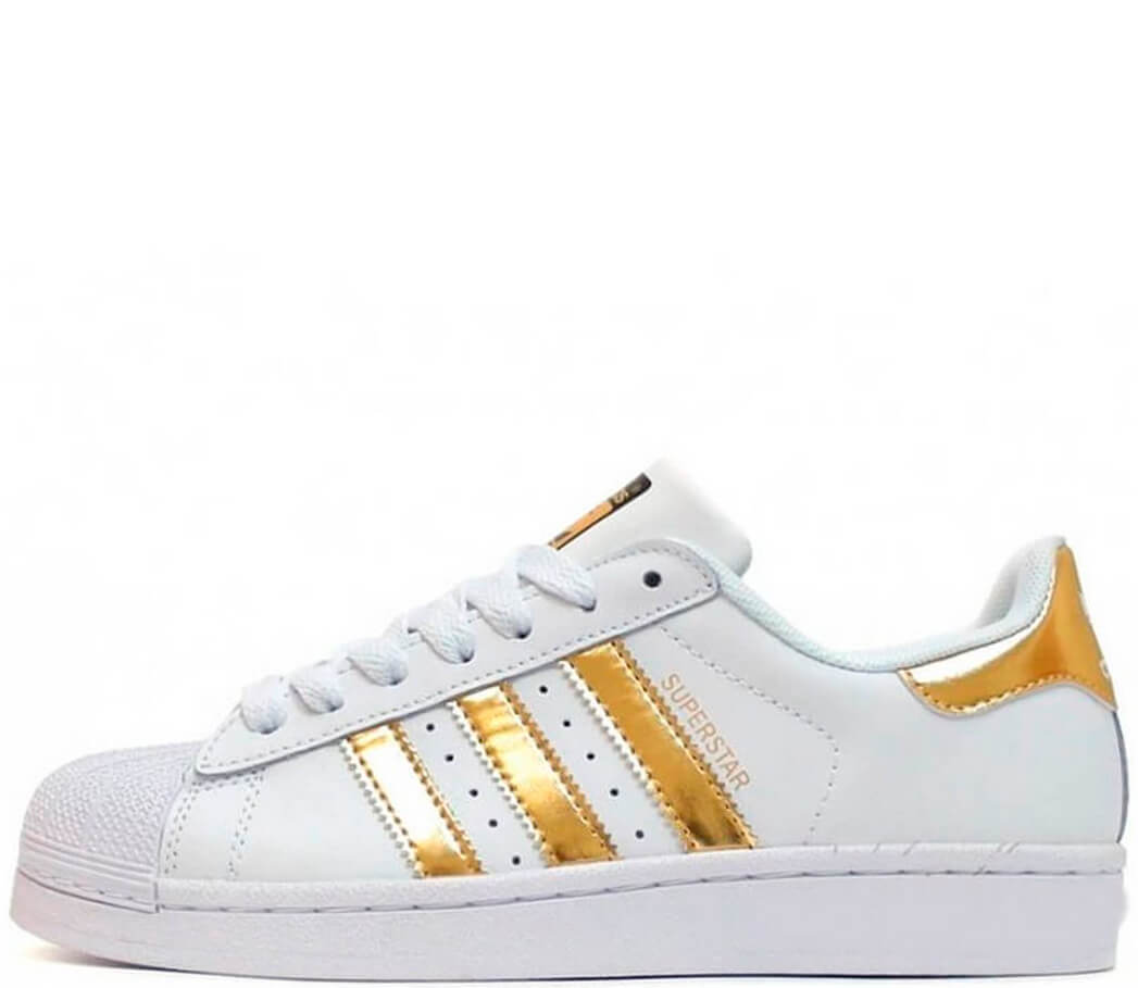 Кроссовки Adidas Superstar Vintage White/Gold