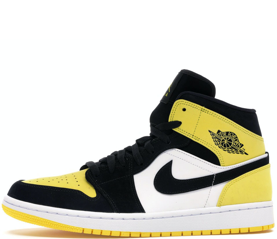 Кроссовки Nike Air Jordan 1 Retro Low YellowBlack