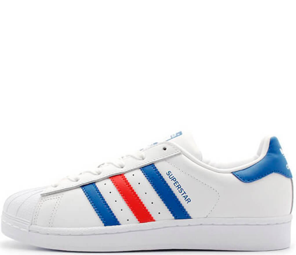 Кроссовки Adidas Superstar "Supercolor"White/Blue/Red