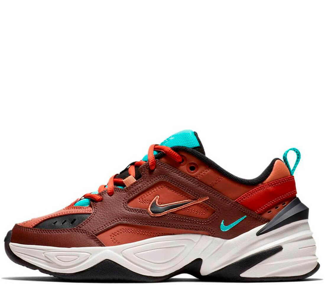 Кроссовки Nike M2k Tekno Mahogany Mink/Black/Orange